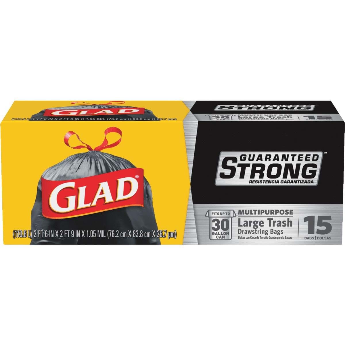 Picture of Glad Guaranteed Strong Large Trash Bag