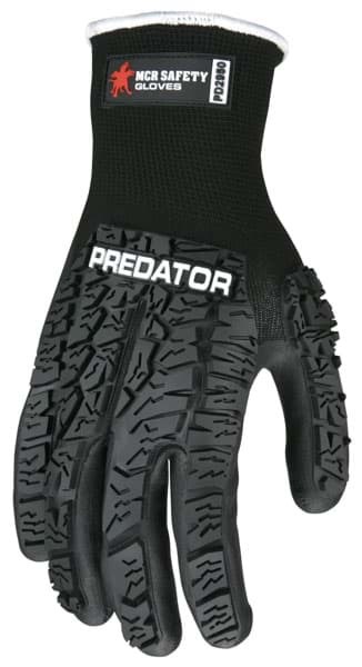 Picture of Glove MCR Predator Top Black Palm Nitrile Wrist Slip-On - L