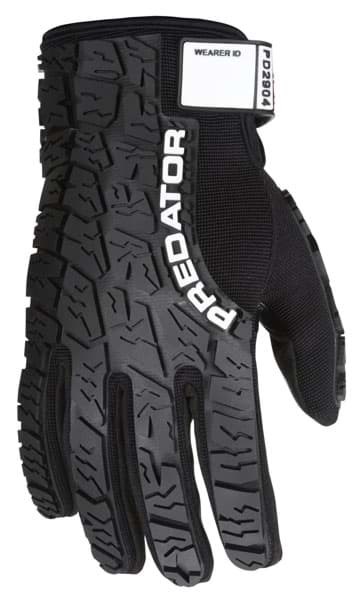 Picture of Glove MCR Predator Top Black Palm Synthetic Leather Wrist Adjustable - XL