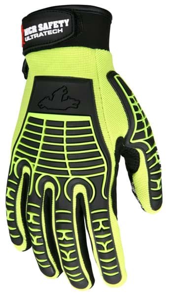 Picture of Glove MCR UltraTech Top Lime Palm Silicone Wrist Adjustable - L