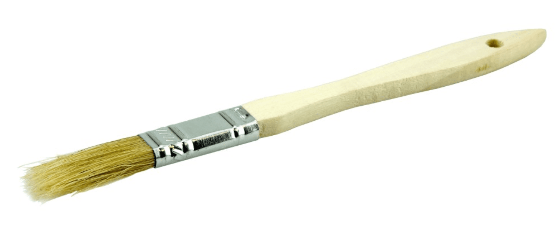 Picture of 1/2"  Vortec Pro Chip & Oil Brush, White Bristle, 1-3/4" Trim Length, Wood Handle