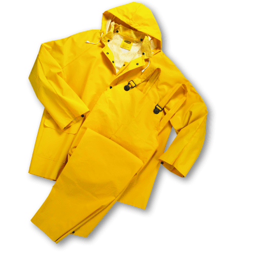 Picture of Rain Suit (Pants, Coat, Hood) 3Pc Yellow – M 
