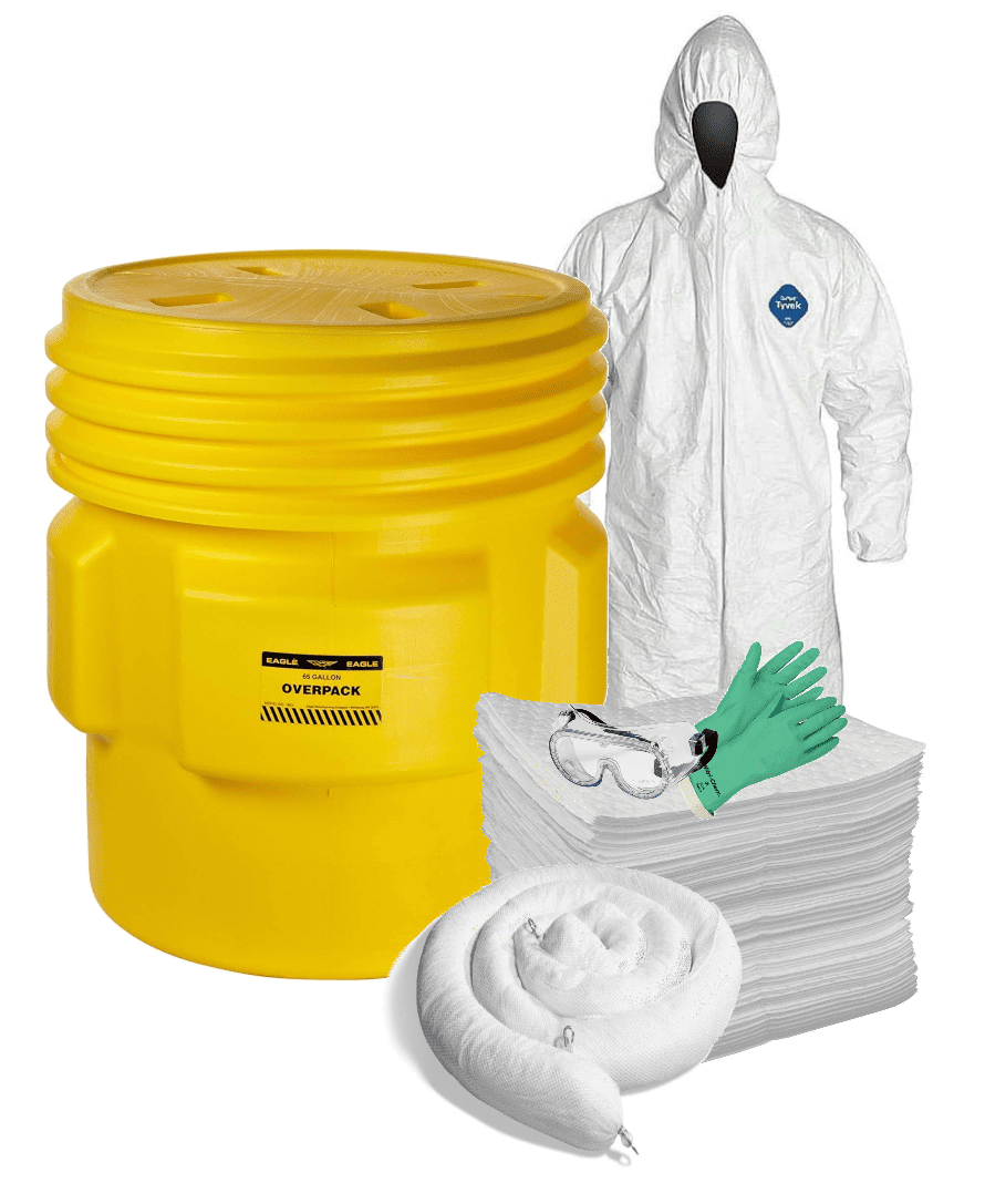 Picture of Spill Kit, Oil Only, 65 Gallon w/ PPE for Two People