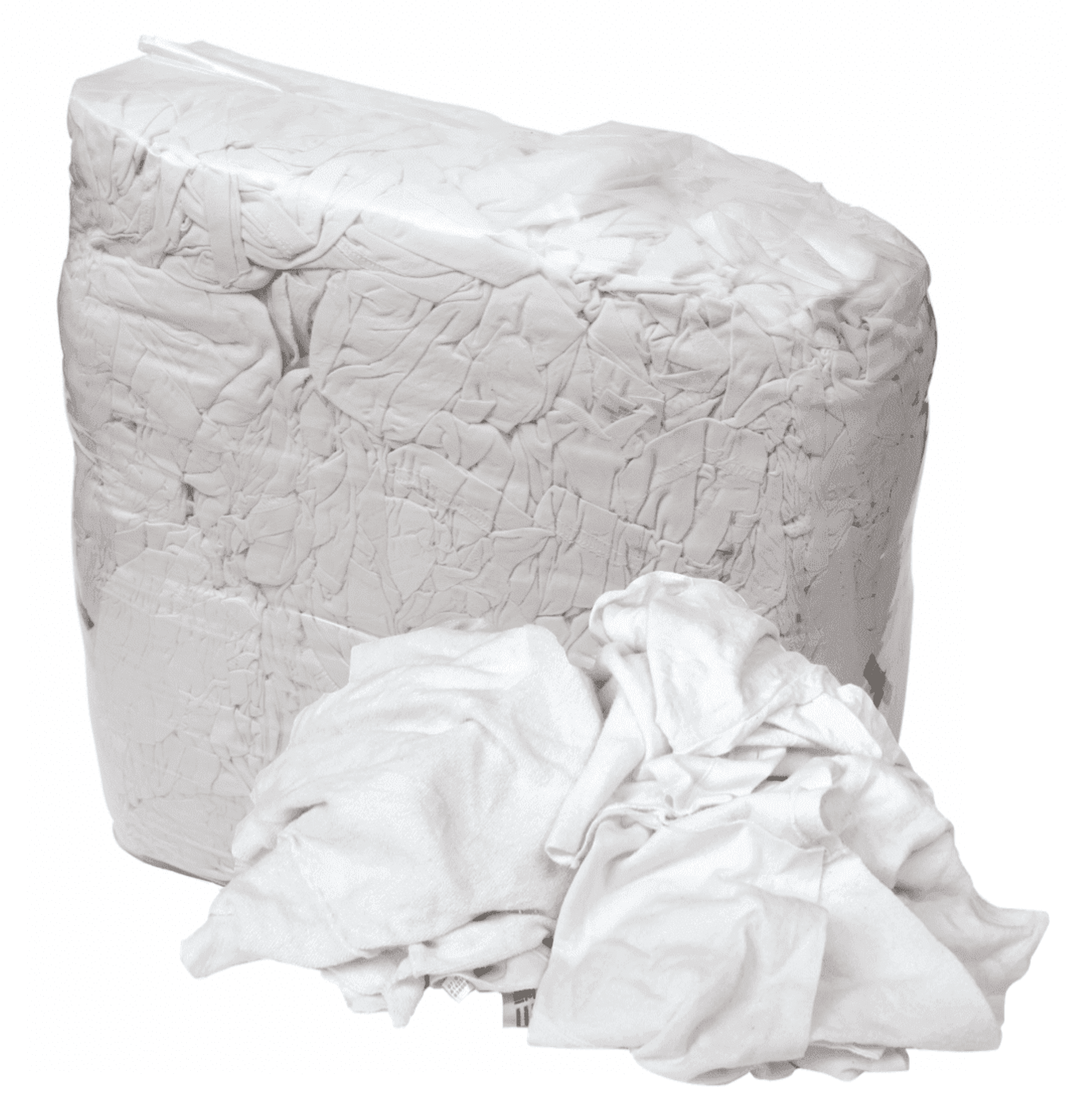 Picture of Recycled White T-Shirt Bag - 25 pound